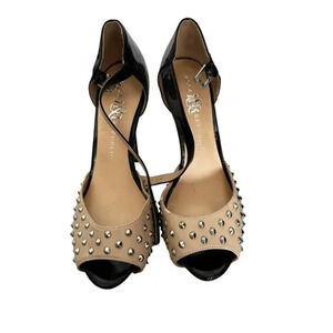 Rock & Republic Womens Peep Toe Ankle Buckle‎ Strap Platform High Heels Size 9 M